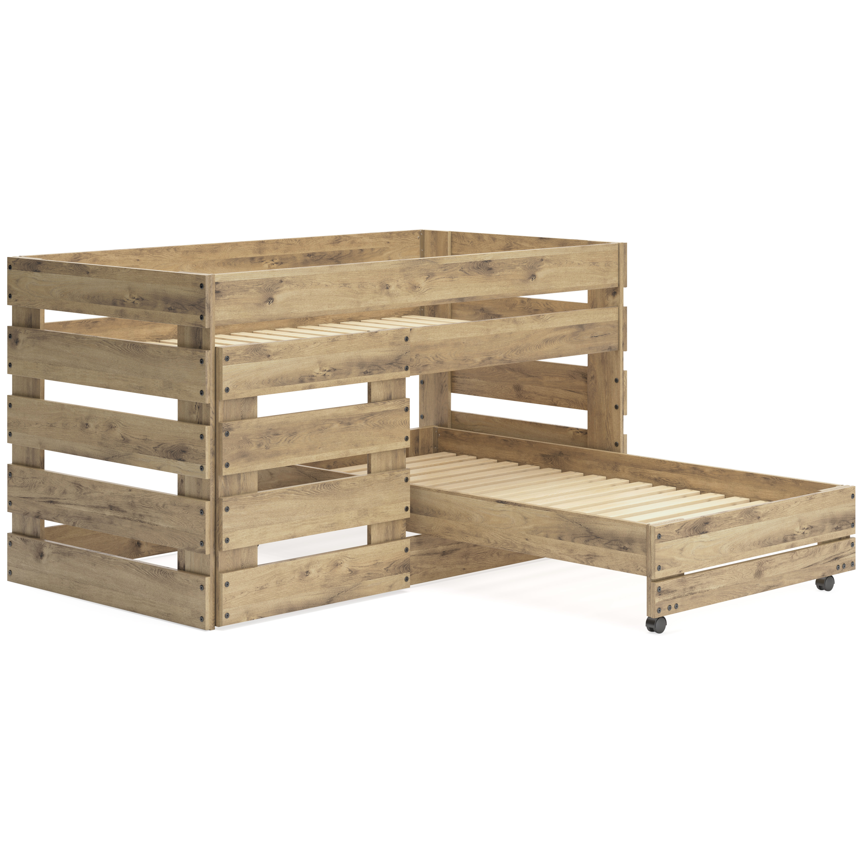 Twin Loft Caster Bed